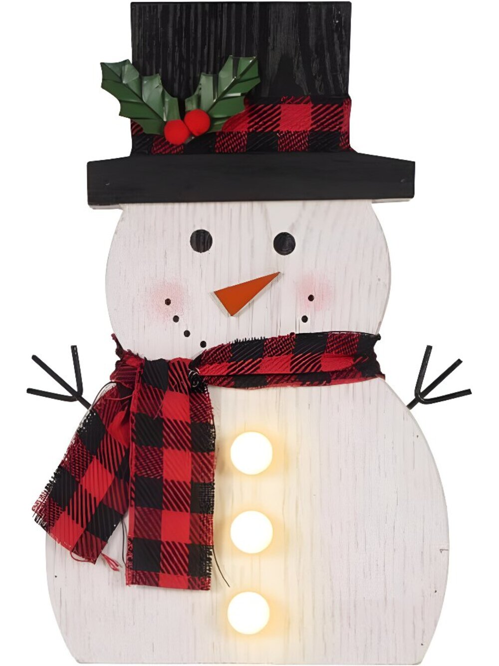 Christmas Decorations for Home LED Lighted Snowman Decor with Timer Farmhouse